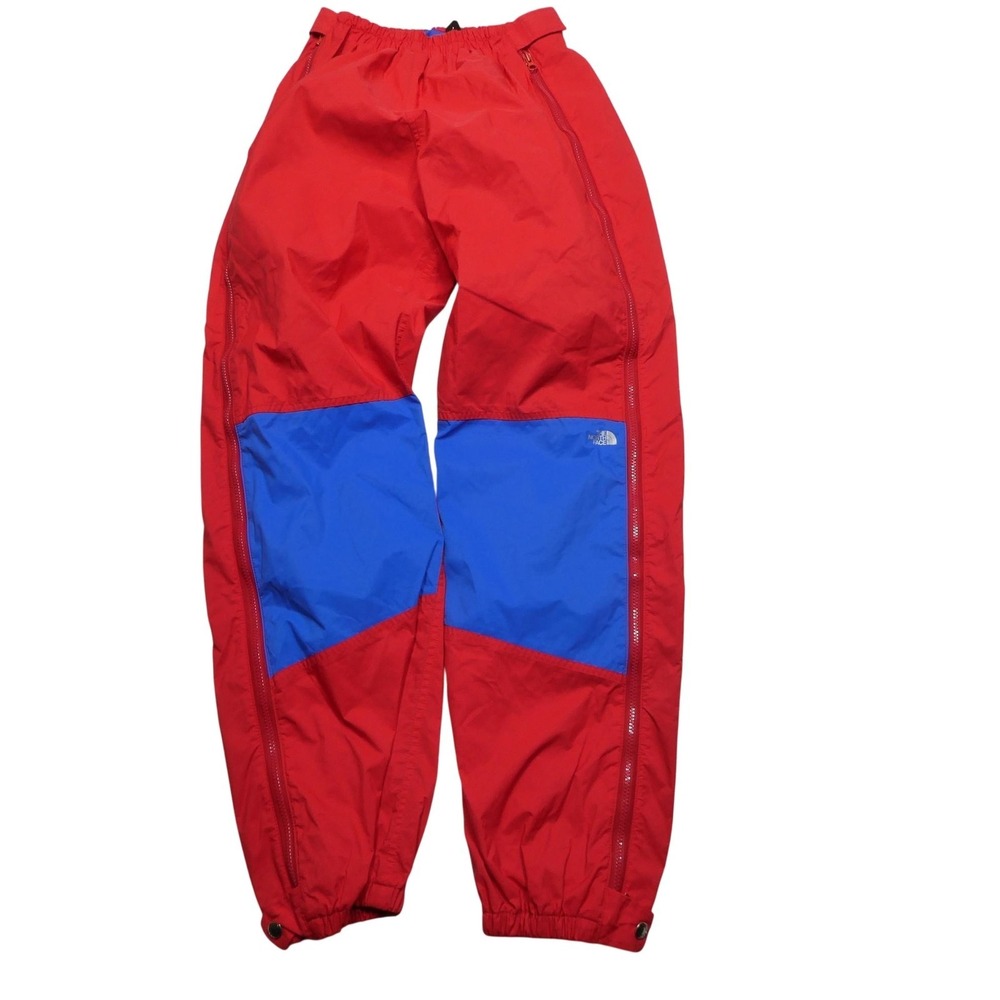 Vintage The North Face Pants Mens Medium Red Blue Gore-Tex Rain Ski USA 90s
